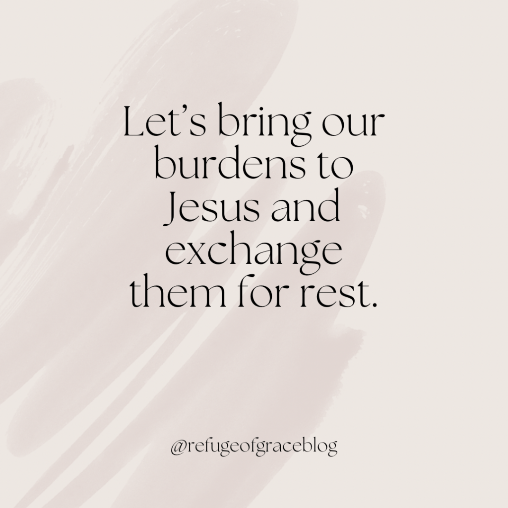 Off the Bench: come to Jesus and find rest